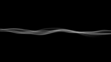 Soyut Dijital Ağ Şekli Fx Arkaplan Döngüsü / 4k Soyut bir fraktal dijital ağ arka planının bulanık odaksız döngü ile canlandırması