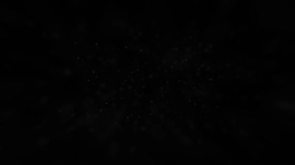 Αφηρημένη Fractal Particles Explosion Shifting Dots Grid Background Animation Ενός — Αρχείο Βίντεο