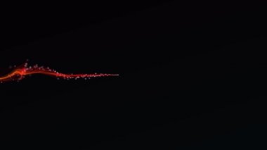 Soyut Akışkan Parçacıklar Grafiksel Giriş Arkaplan / 4k Soyut akışkan parçacıkların canlandırması arkaplan grafik tasarımı