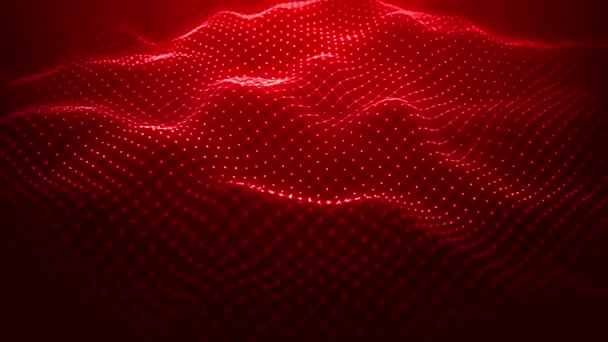 Abstract Digital Mesh Shape Achtergrond Loop Animatie Van Een Abstracte — Stockvideo