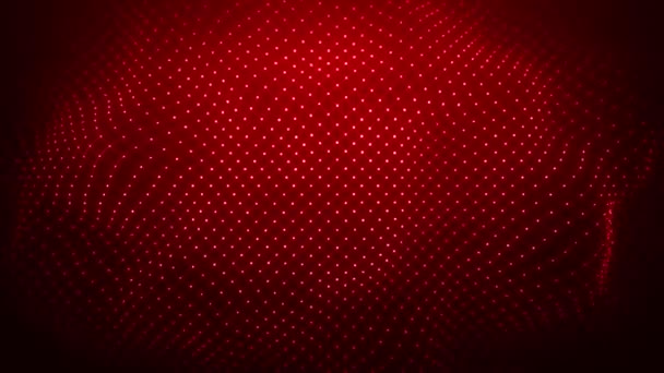 Abstract Digital Mesh Shape Background Loop Animation Abstract Fractal Digital — Stock Video