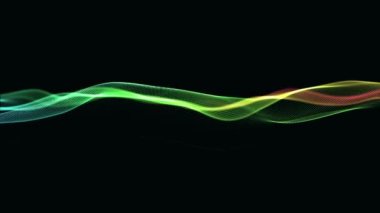 Soyut Dijital Ağ Şekli Fx Arkaplan Döngüsü / 4k Soyut bir fraktal dijital ağ arka planının bulanık odaksız döngü ile canlandırması