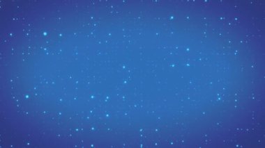 Fraktal veri noktaları ve parçacıkların yakınlaştırıldığı soyut bir teknoloji arka planının soyut Veri Bilgisayar Parçacıkları Arkaplan Döngüsü / 4k canlandırması