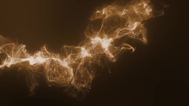 Abstract Fluid Particles Graphic Intro Achtergrond Animatie Van Een Abstract — Stockvideo