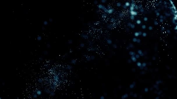 Abstract Light Flowing Particles Landscape Fx Background Loop — Stock Video