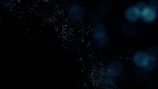 Abstract Light Flowing Particles Landscape Fx Background Loop — Stock Video