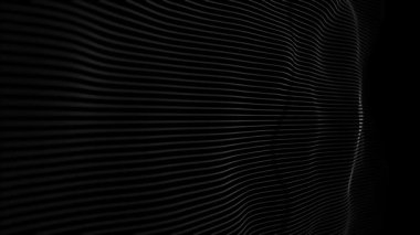 Soyut Dijital Ağ Şekli Fx Arkaplan Döngüsü / 4k Soyut bir fraktal dijital ağ arka planının bulanık odaksız döngü ile canlandırması