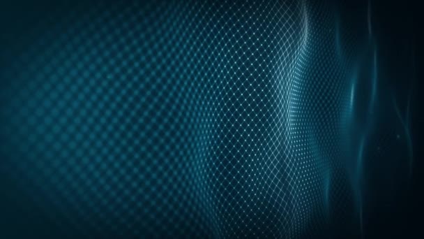 Abstract Digital Mesh Shape Background Loop Animation Abstract Fractal Digital — Αρχείο Βίντεο