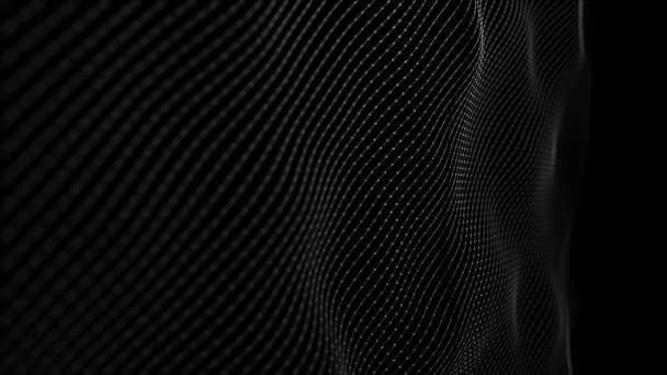 Abstrategy Digital Mesh Shape Background Loop Анимация Цифрового Mesh Background — стоковое видео