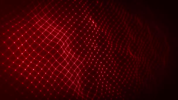 Abstract Digital Mesh Shape Achtergrond Loop Animatie Van Een Abstracte — Stockvideo