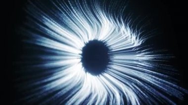 Shockwave Explosion Arkaplan Fx Soyut bir patlama arka plan canlandırması Şok dalgası yıldız tozu fraktal parçacıkları ile giriş 