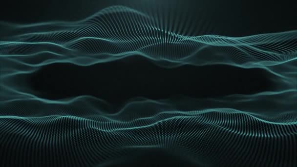 Abstract Digital Mesh Shape Achtergrond Loop Animatie Van Een Abstracte — Stockvideo