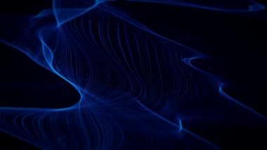 Soyut Akan Parçacık Çizgileri Veri Kavrama Arkaplan Döngüsü