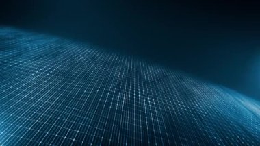 Soyut Hi-Tech Plexus Facets and Tiles Diamless Loop / 4k animasyonu soyut yüksek teknoloji arka planı pleksus yüzeyleri ve fayansları kusursuz hareket ve döngüler