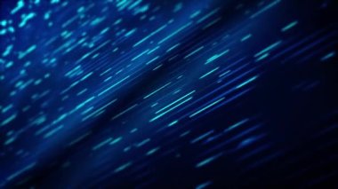 Soyut 3d Dijital Yüksek Teknoloji Arkaplan Döngüsü / 4k soyut bir 3d teknoloji arka planının çizgiler ve noktalar bilgisel döngü kayması