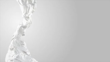 Süt akışı örüntüleri Fx Doku Animasyon Döngü / 4k Soyut süt akış dokusu animasyonu Sıvı akış düzensiz döngü