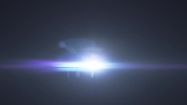 Оптический Световой Объектив Flare Background Fade Out Анимация Красивых Вспышки — стоковое видео