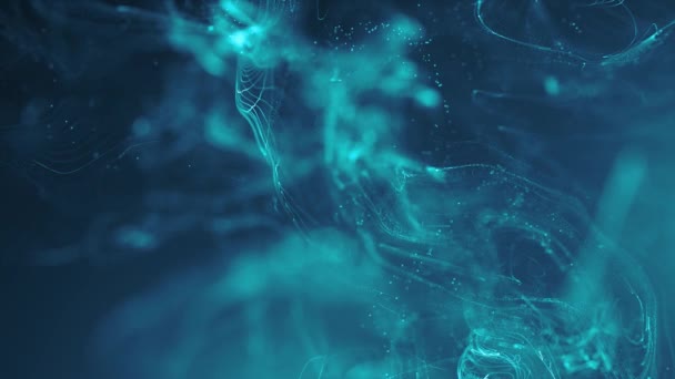 Abstract Fluid Particles Graphic Intro Achtergrond Animatie Van Een Abstract — Stockvideo