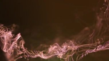 Soyut Akışkan Parçacıklar Grafiksel Giriş Arkaplan / 4k Soyut akışkan parçacıkların canlandırması arkaplan grafik tasarımı