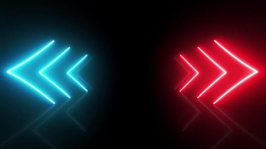 Soyut Dijital Neon Retro Arka plan Döngüsü / 4k Soyut dijital arkaplan ve neon lazer çizgileri dikişsiz döngüsü