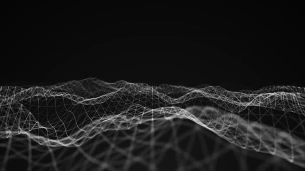 Abstract Textured Fractal Turbulence Patterns Achtergrond Loop Animatie Van Een — Stockvideo