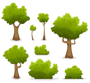 Orman ağaçları, Hedges ve Bush ayarla