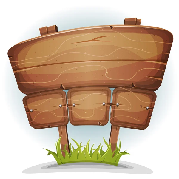 Señal de madera de primavera — Vector de stock
