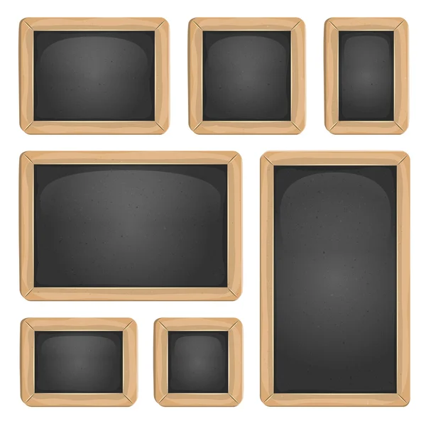 School Blackboard Set — Stockvector