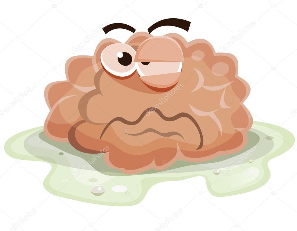 Damaged Brain Character Stock Vector by ©benchyb #67917233