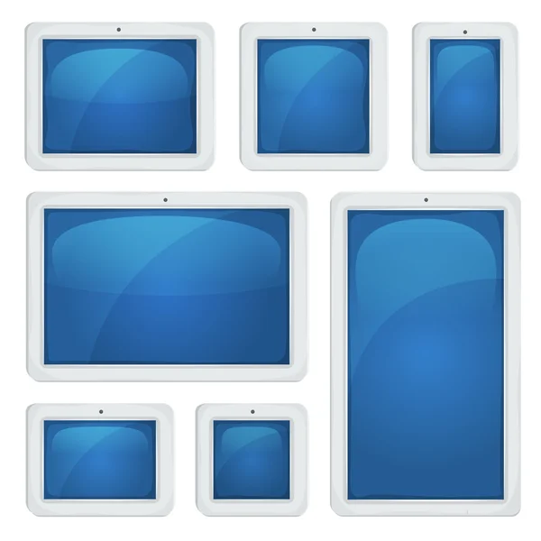 Set PC tablet digitale — Vettoriale Stock