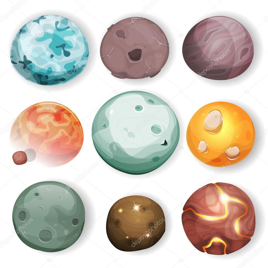 Comic Planets Set