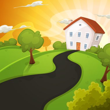 Yazlık ev yeşil alanlara Sunrise