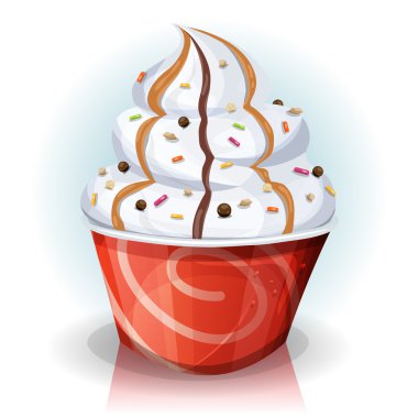 Fast Food Cup Of Ice Cream