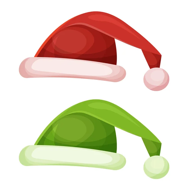 Chapeau de Père Noël — Image vectorielle