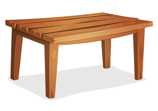 Kreskówka stół z drewna — Wektor stockowy