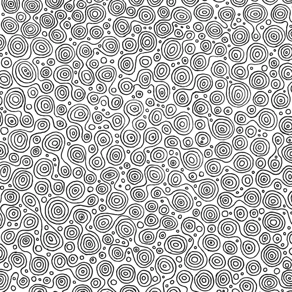 Abstract Circles Pattern For Coloring Book — 图库矢量图片