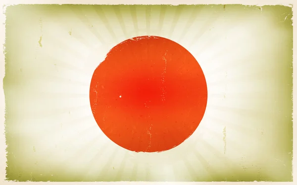 Vintage Japão Bandeira Poster fundo —  Vetores de Stock