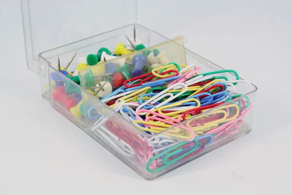 Paper Clips in various colors. — Stock Photo, Image