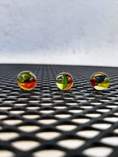 Kids Marbles Glass Made Marbles Colorful Marbles — Stock Photo, Image