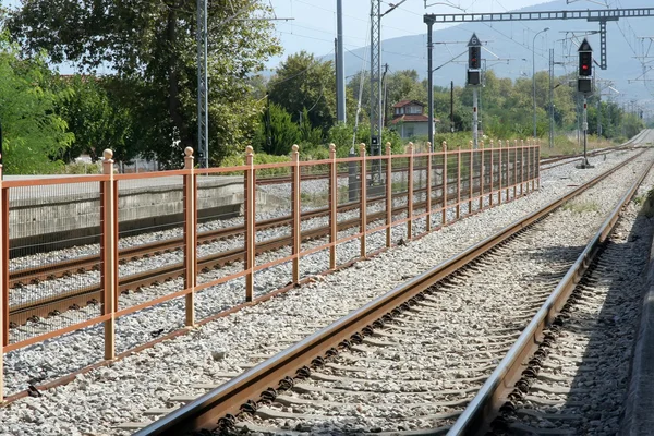 Järnvägsstation — Stockfoto