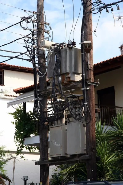 Poste de madeira — Fotografia de Stock