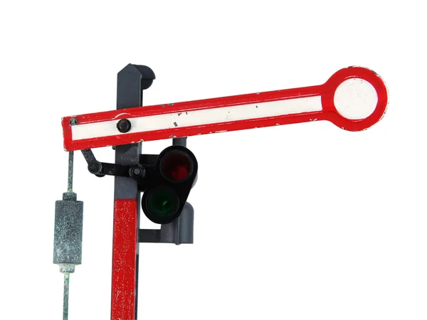 Tåg ljussignal. Tåg signal modell. — Stockfoto