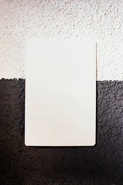 Pezzo Carta Parete Bianco Nero — Foto Stock