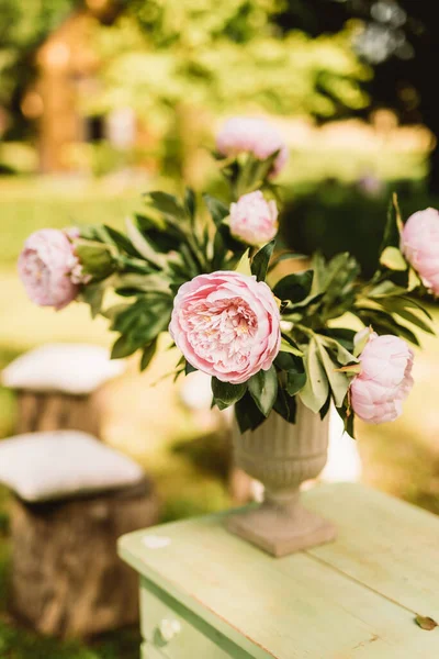 Flores Casamento Verão Móveis Vintage — Fotografia de Stock