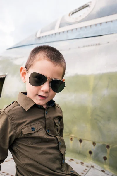 Крутой маленький пилот — стоковое фото