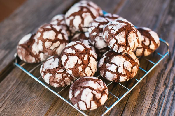 Chocolate Crinkles — Stock Photo, Image