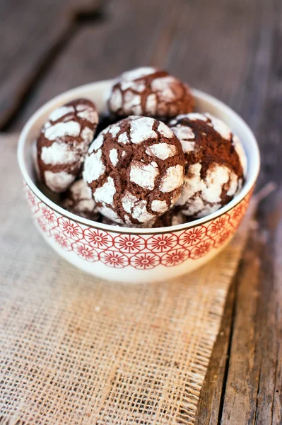 Chocolate Crinkles — Stock Photo, Image