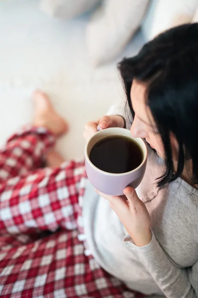 Beber té — Foto de Stock