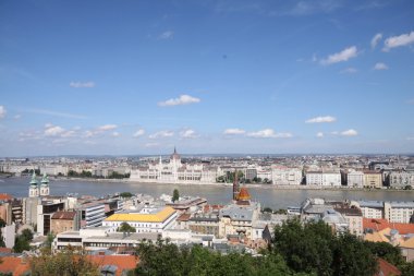 Pest tarafta bir Budapeşte peyzaj