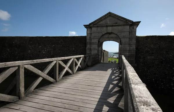 Most a vstupní brána do pevnosti Charles — Stock fotografie